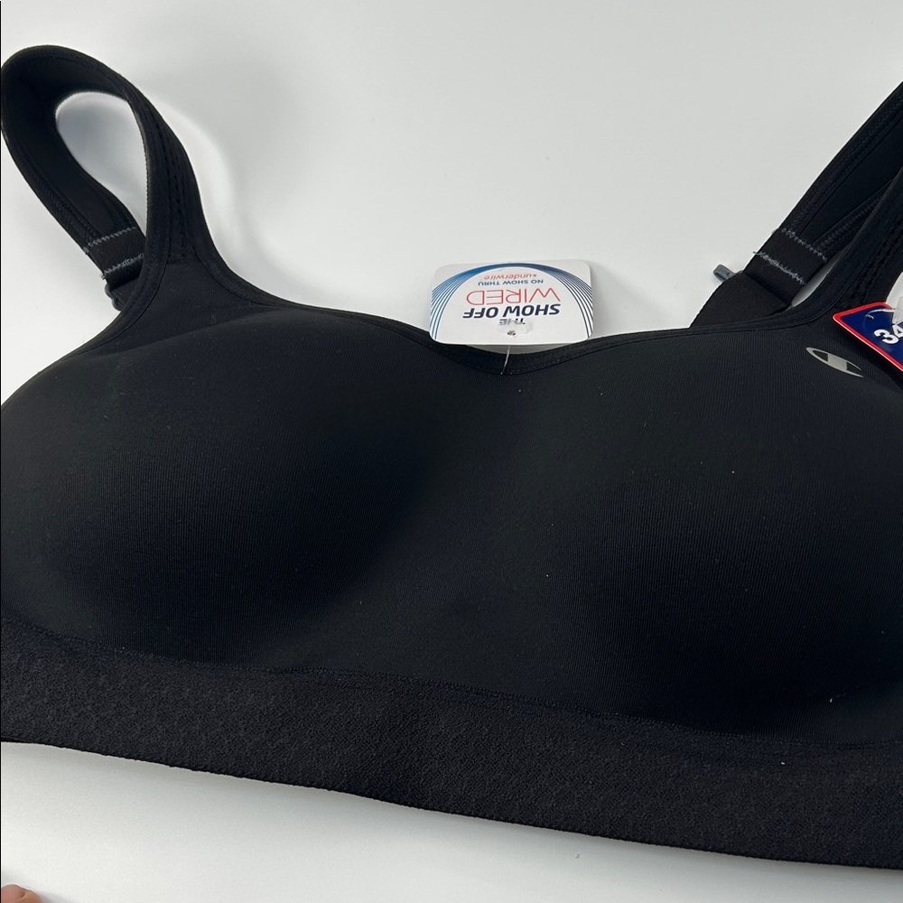 Seamless Black Comfort Bra - Picture 5 of 16